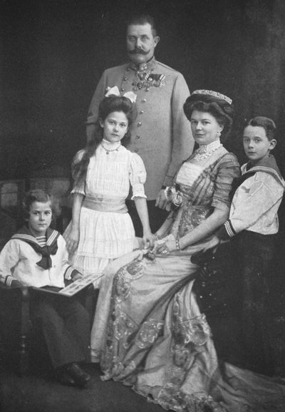 Der Erzherzog Franz Ferdinand von Österreich und seine Familie von Austrian Photographer